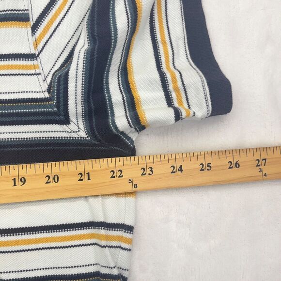 Vintage 90s Timberland Striped Collared Green White Shirt Men's XXL - Picture 7 of 7